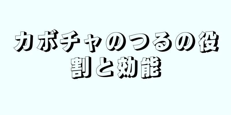 カボチャのつるの役割と効能