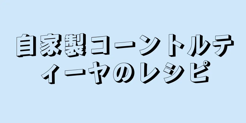 自家製コーントルティーヤのレシピ