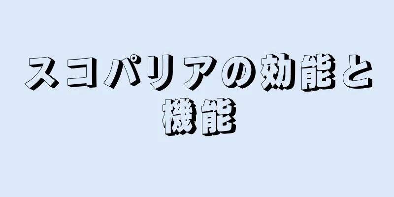 スコパリアの効能と機能