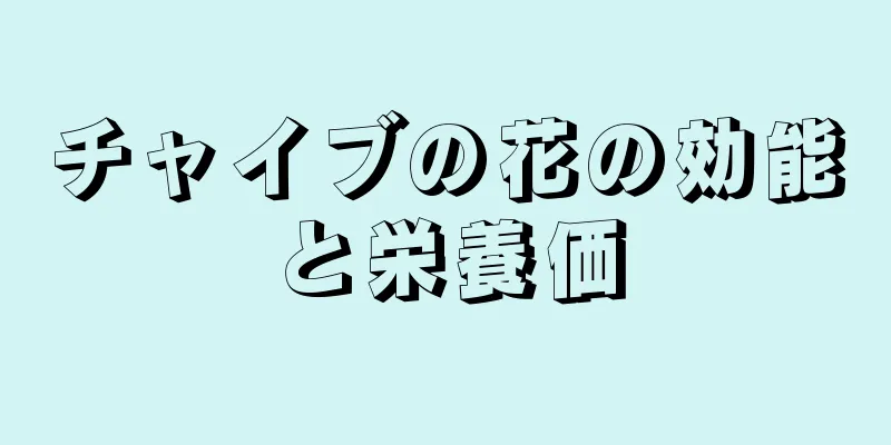 チャイブの花の効能と栄養価