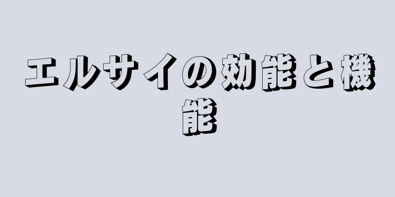 エルサイの効能と機能
