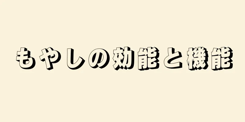 もやしの効能と機能