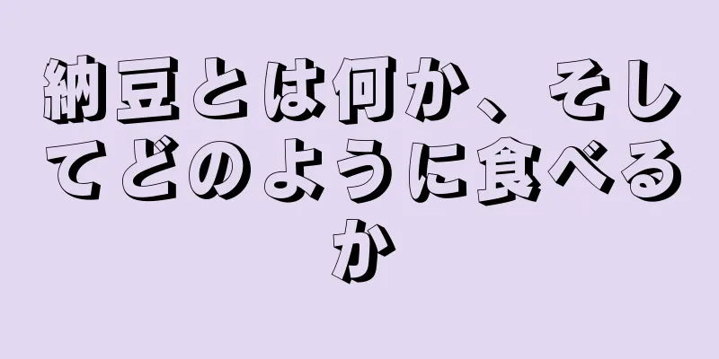 納豆とは何か、そしてどのように食べるか
