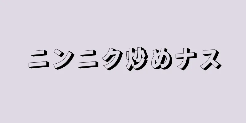 ニンニク炒めナス