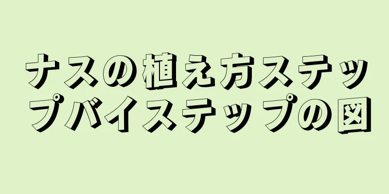 ナスの植え方ステップバイステップの図