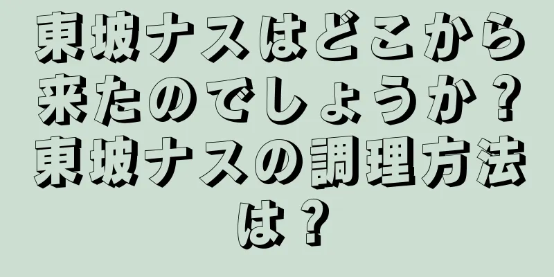 東坡ナスはどこから来たのでしょうか？東坡ナスの調理方法は？
