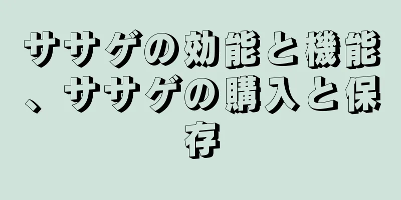 ササゲの効能と機能、ササゲの購入と保存