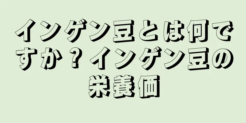 インゲン豆とは何ですか？インゲン豆の栄養価