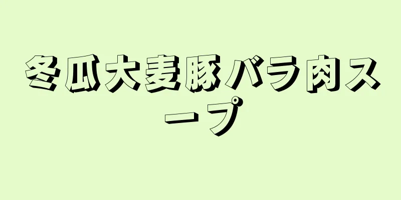 冬瓜大麦豚バラ肉スープ