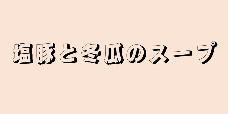塩豚と冬瓜のスープ