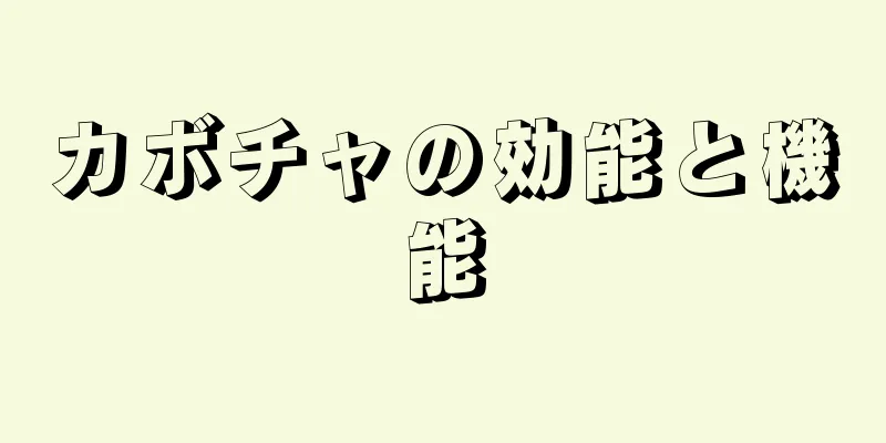 カボチャの効能と機能
