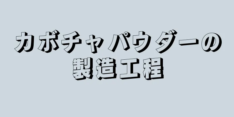 カボチャパウダーの製造工程