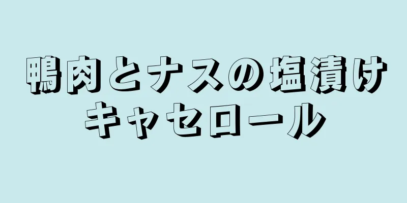 鴨肉とナスの塩漬けキャセロール