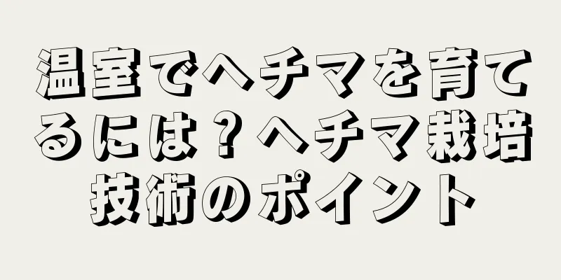 温室でヘチマを育てるには？ヘチマ栽培技術のポイント