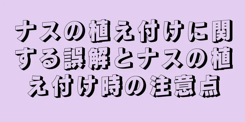 ナスの植え付けに関する誤解とナスの植え付け時の注意点