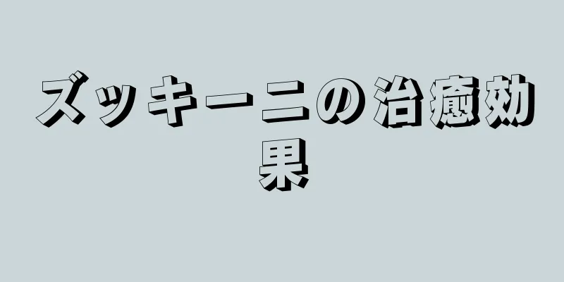 ズッキーニの治癒効果