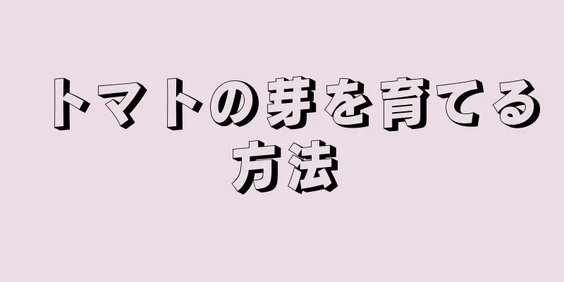 トマトの芽を育てる方法