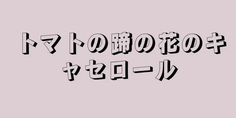 トマトの蹄の花のキャセロール