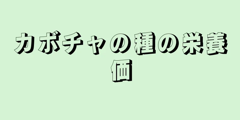 カボチャの種の栄養価