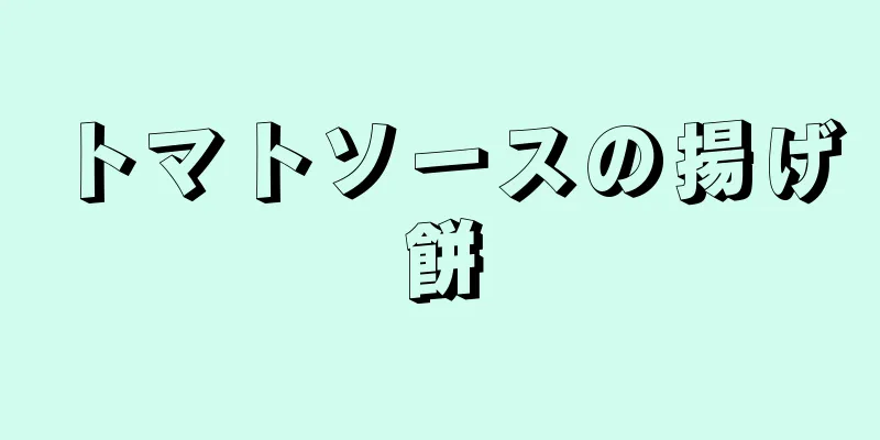 トマトソースの揚げ餅
