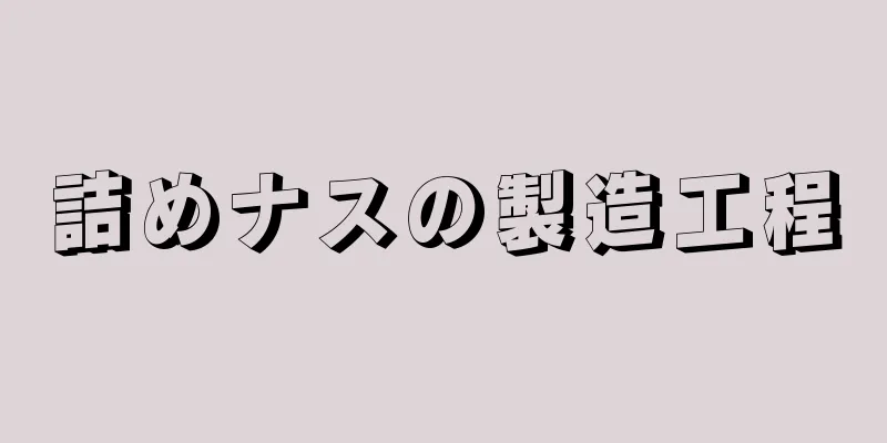 詰めナスの製造工程