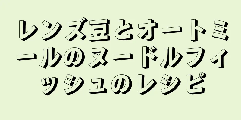 レンズ豆とオートミールのヌードルフィッシュのレシピ