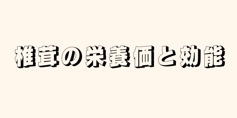 椎茸の栄養価と効能
