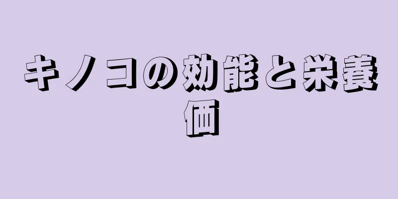キノコの効能と栄養価