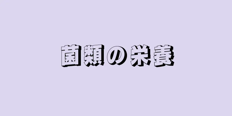 菌類の栄養
