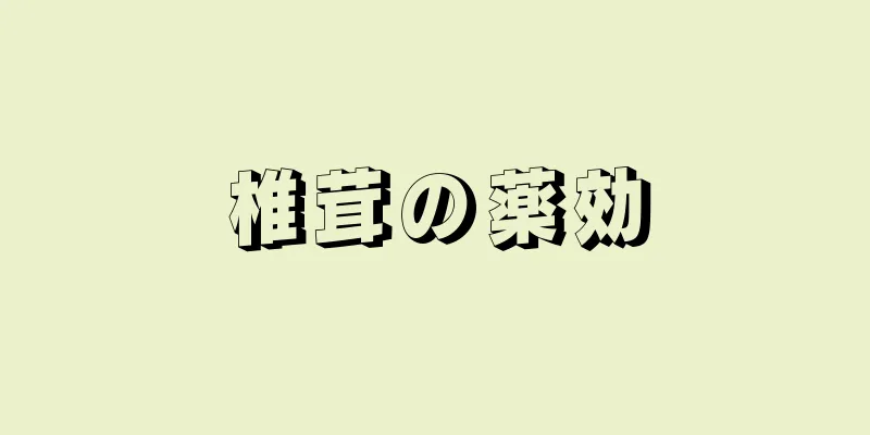 椎茸の薬効