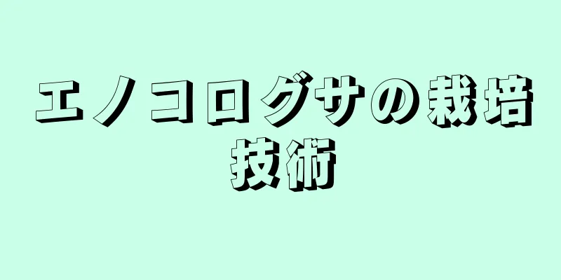 エノコログサの栽培技術