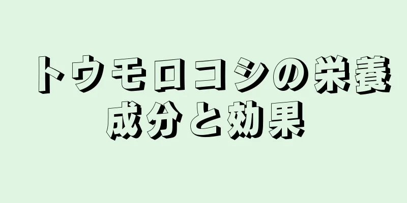 トウモロコシの栄養成分と効果