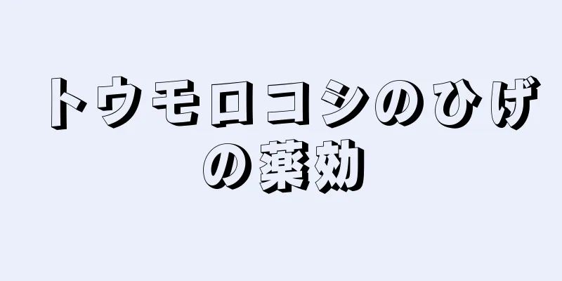 トウモロコシのひげの薬効