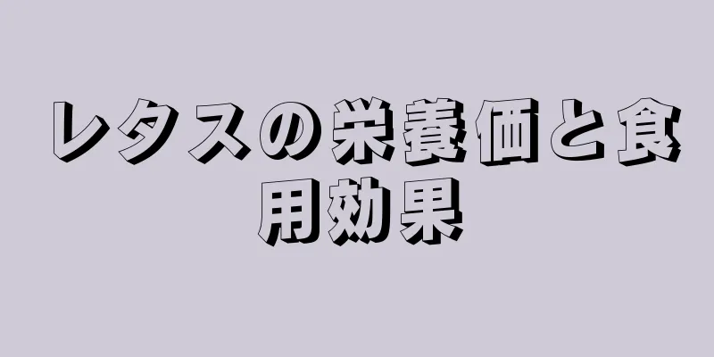 レタスの栄養価と食用効果