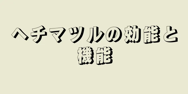 ヘチマツルの効能と機能