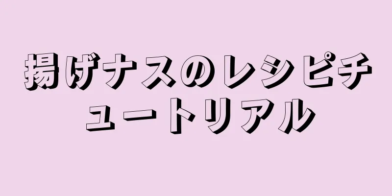 揚げナスのレシピチュートリアル