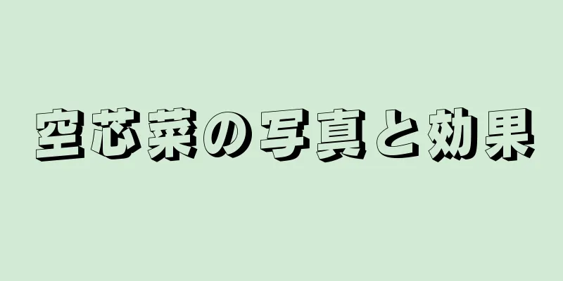 空芯菜の写真と効果