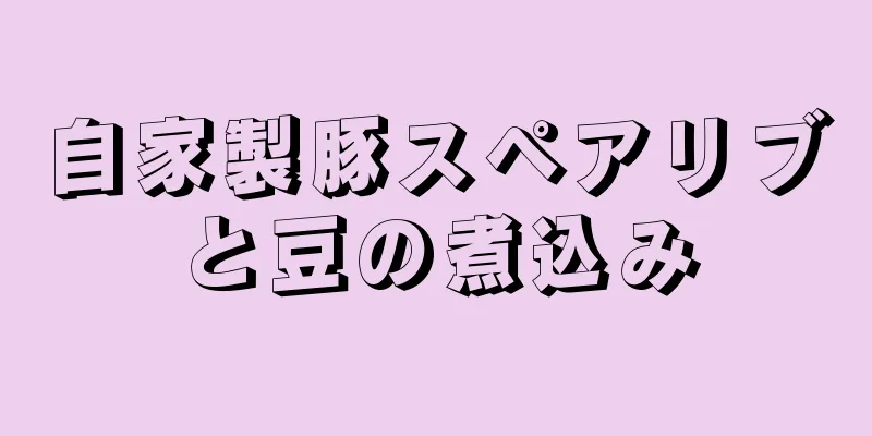 自家製豚スペアリブと豆の煮込み