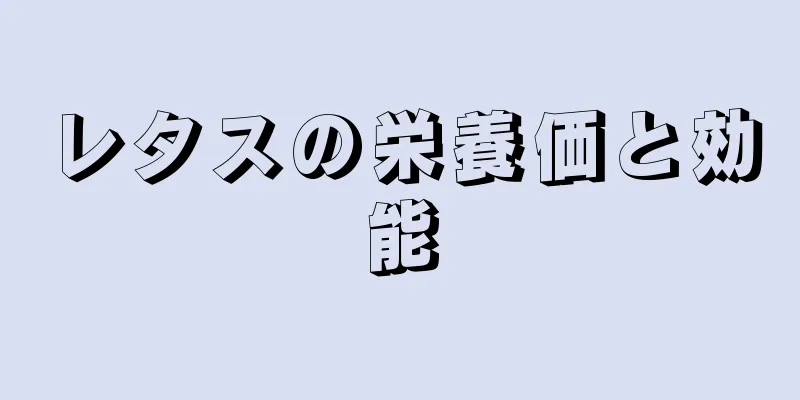 レタスの栄養価と効能