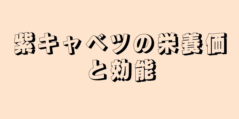 紫キャベツの栄養価と効能