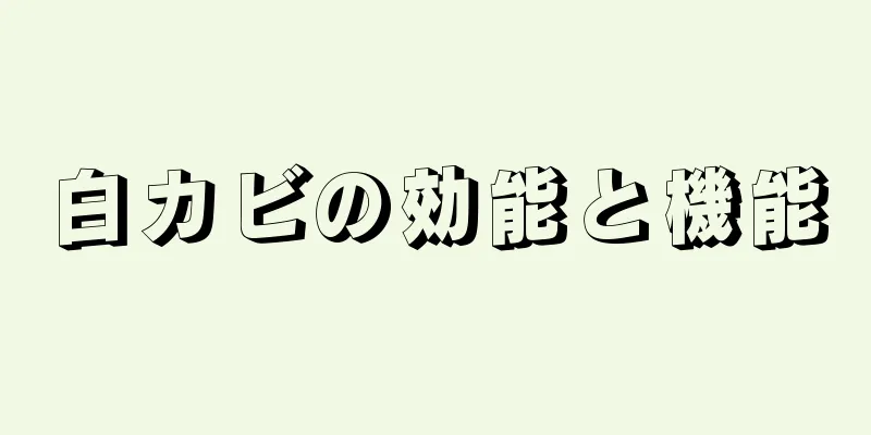 白カビの効能と機能