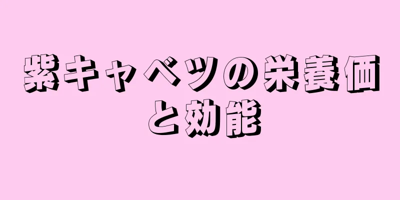 紫キャベツの栄養価と効能