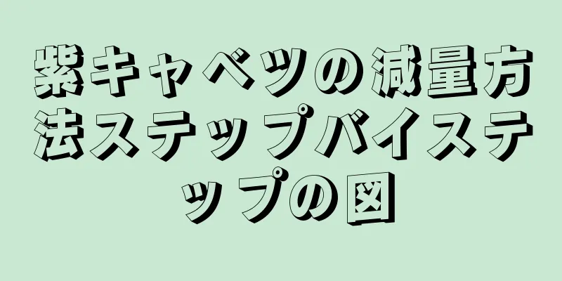 紫キャベツの減量方法ステップバイステップの図