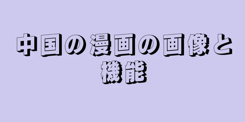 中国の漫画の画像と機能