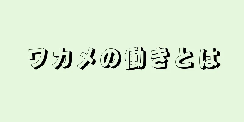 ワカメの働きとは