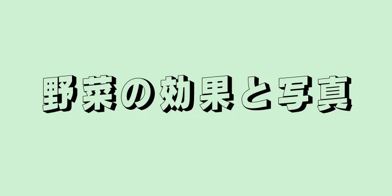野菜の効果と写真