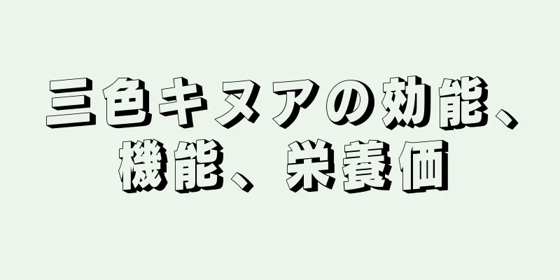 三色キヌアの効能、機能、栄養価