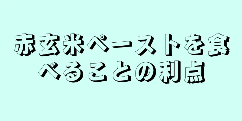 赤玄米ペーストを食べることの利点
