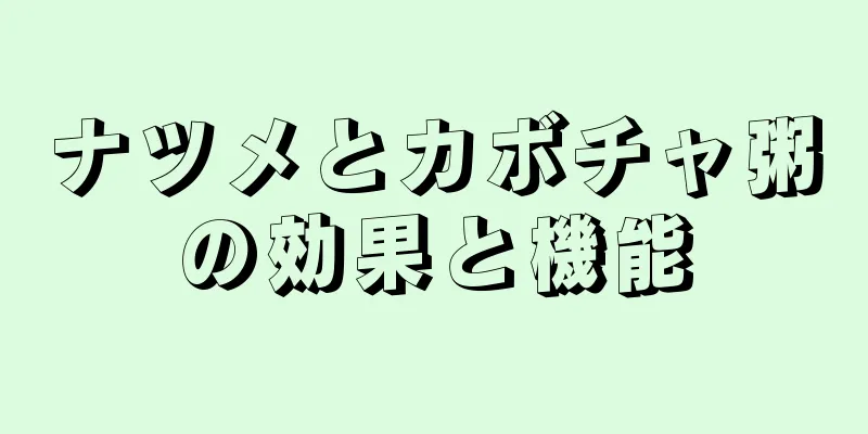 ナツメとカボチャ粥の効果と機能