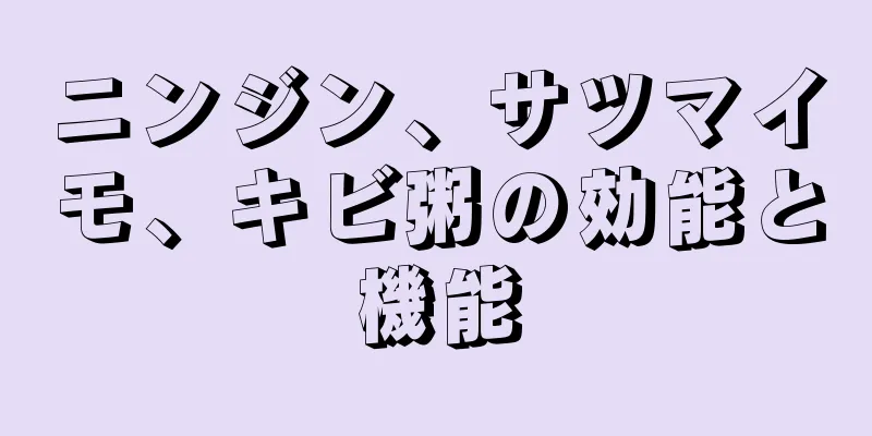 ニンジン、サツマイモ、キビ粥の効能と機能